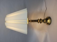 Stiffel Mid-Century Modern Brass Baluster Style Table Lamps-A Pair