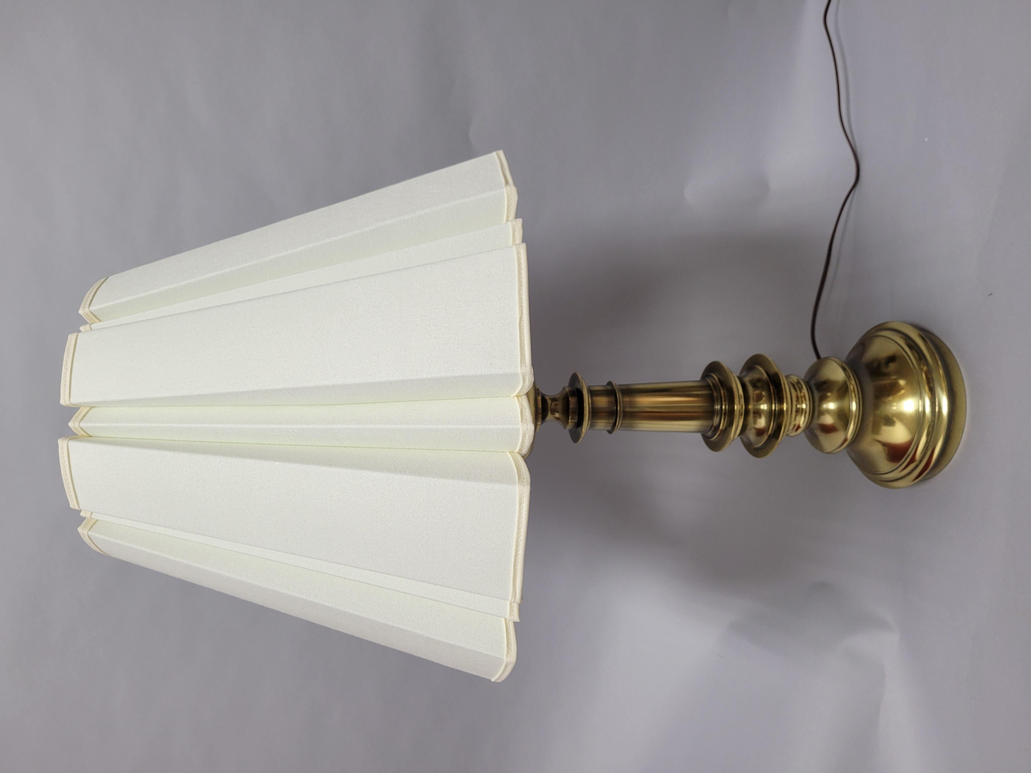 Stiffel Mid-Century Modern Brass Baluster Style Table Lamps-A Pair 2