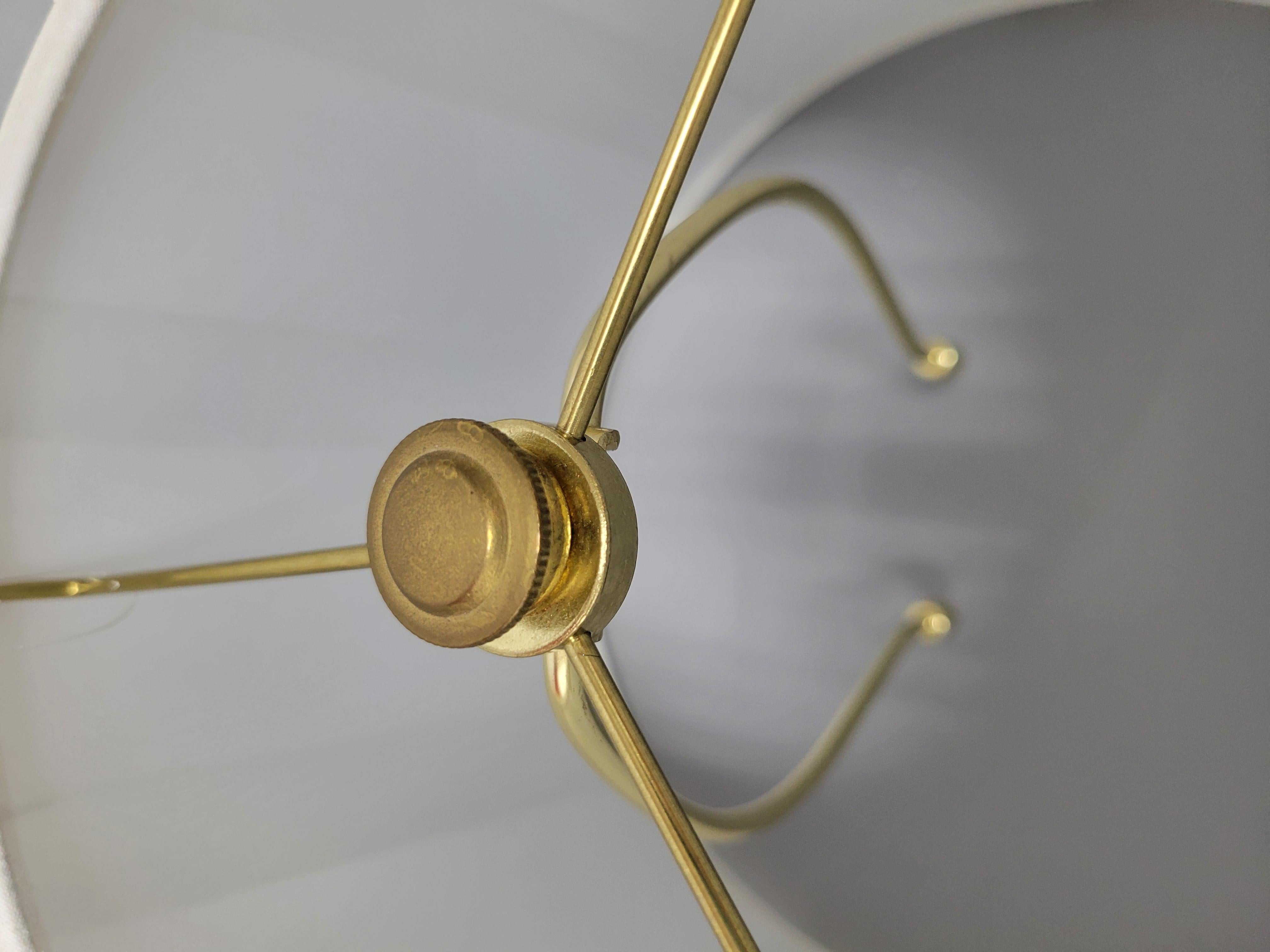 Stiffel Mid-Century Modern Brass Baluster Style Table Lamps-A Pair 3