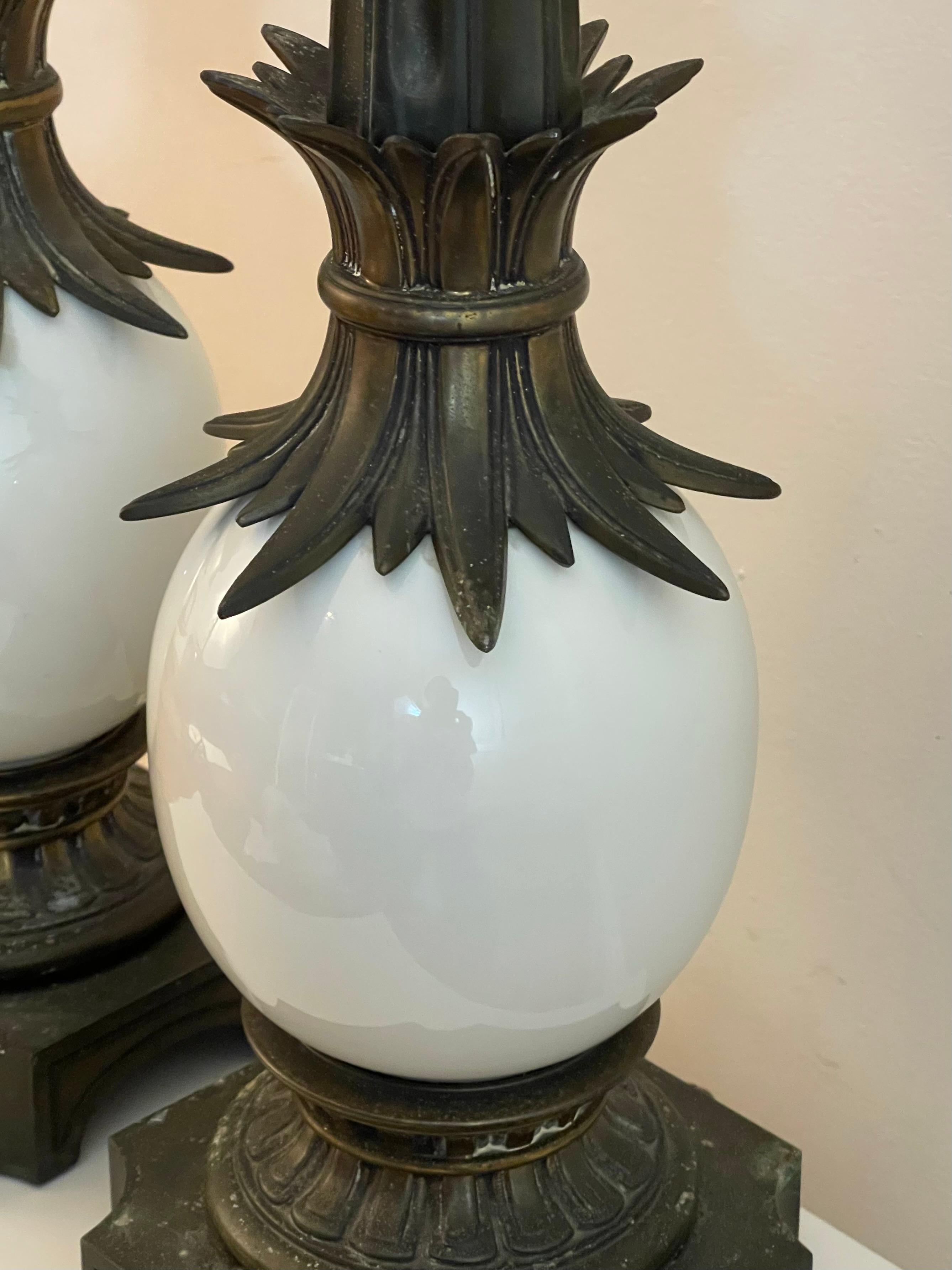 Stiffel Ostrich Egg Table Lamps For Sale 1