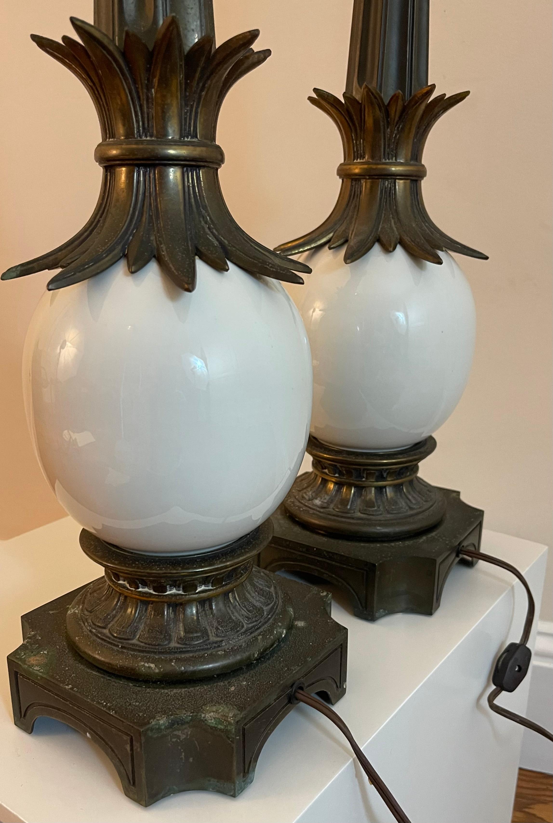 Stiffel Ostrich Egg Table Lamps For Sale 6