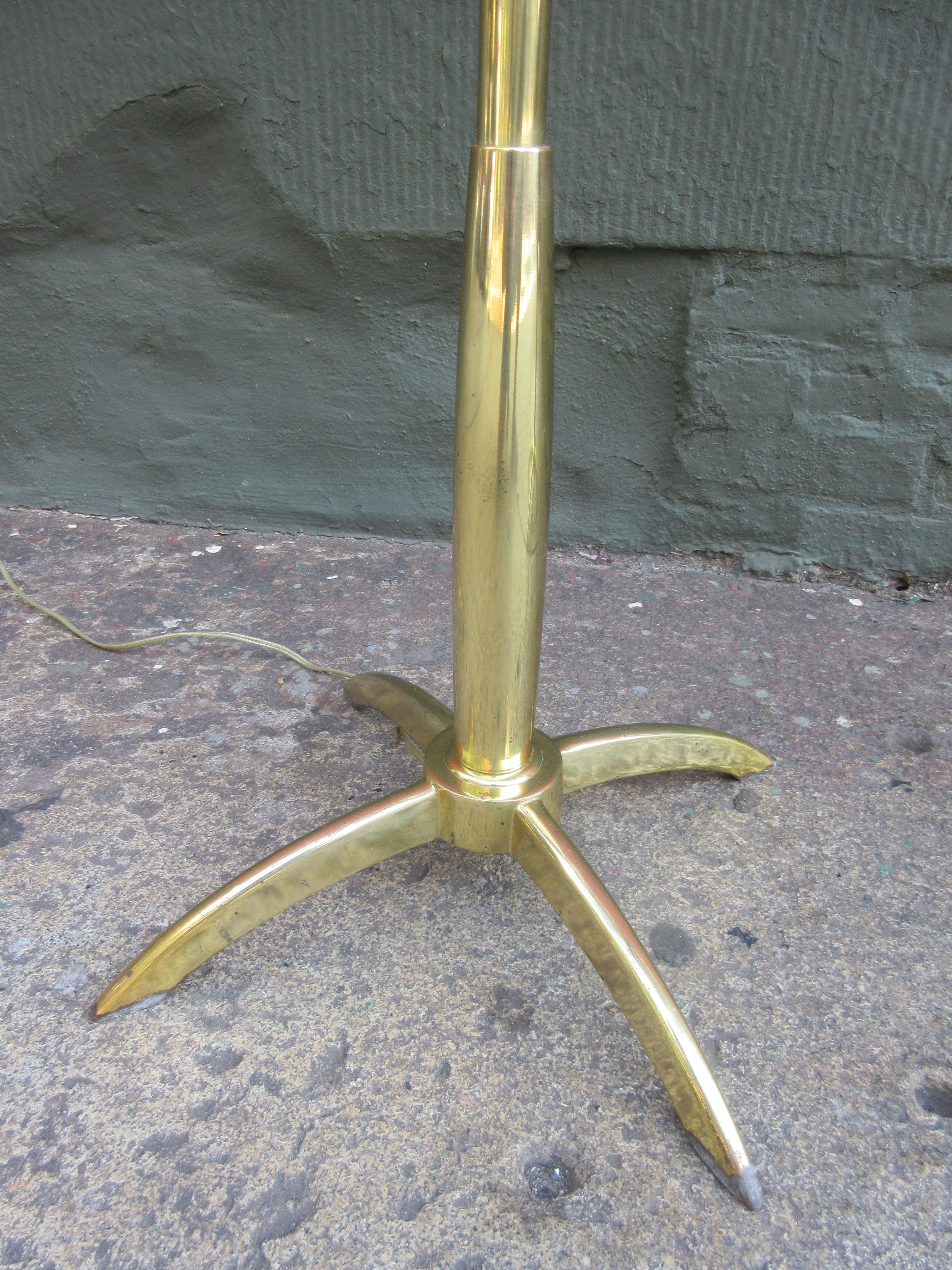 American Stiffel Pair of Brass Floor Lamps