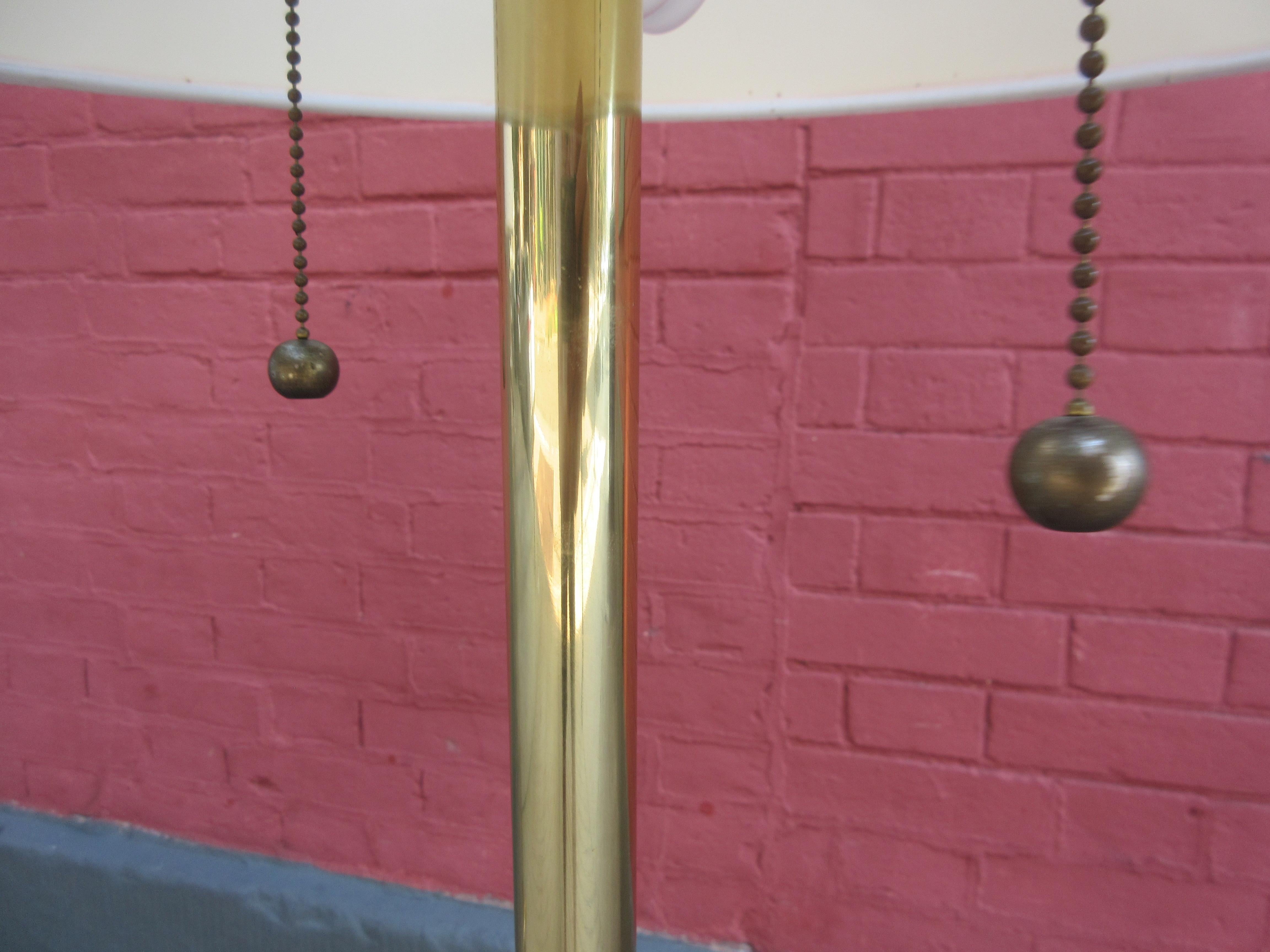 Stiffel Pair of Brass Floor Lamps 3