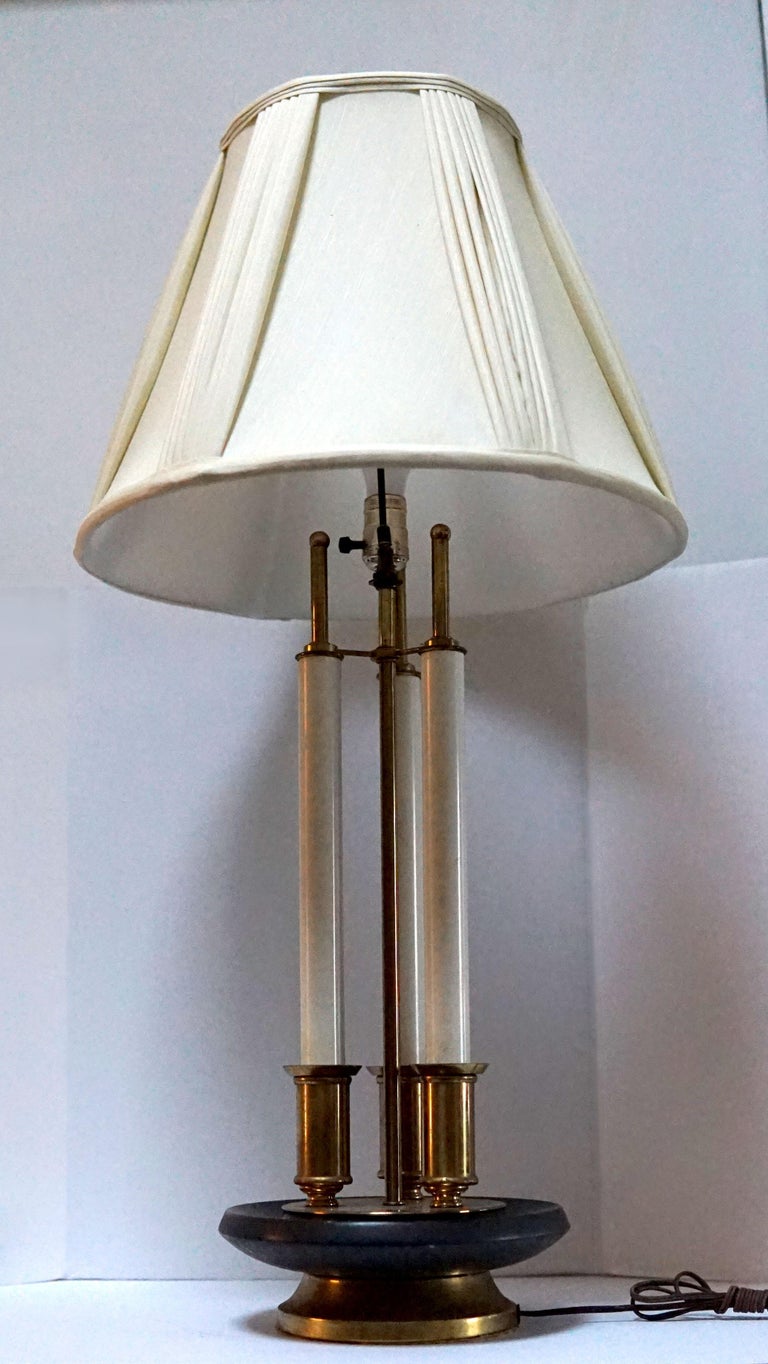 Vintage Mid Century Wescal Brass Hollywood Regency Lamp