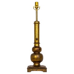 Stiffel Rustic Patinated Brass Table Lamp