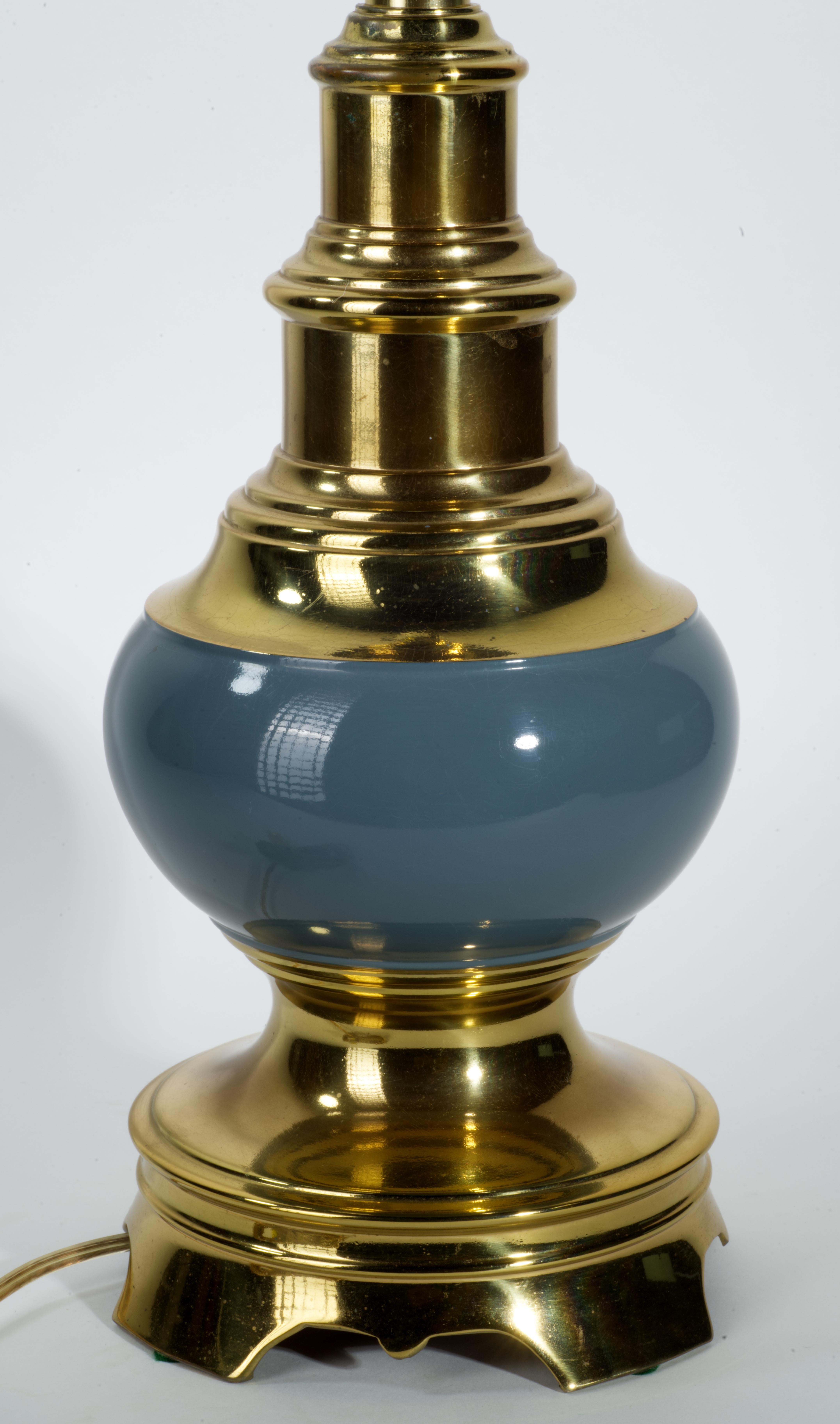Lampe de table sculpturale Stiffel, céramique et laiton, mi-siècle moderne Bon état - En vente à Clifton Springs, NY