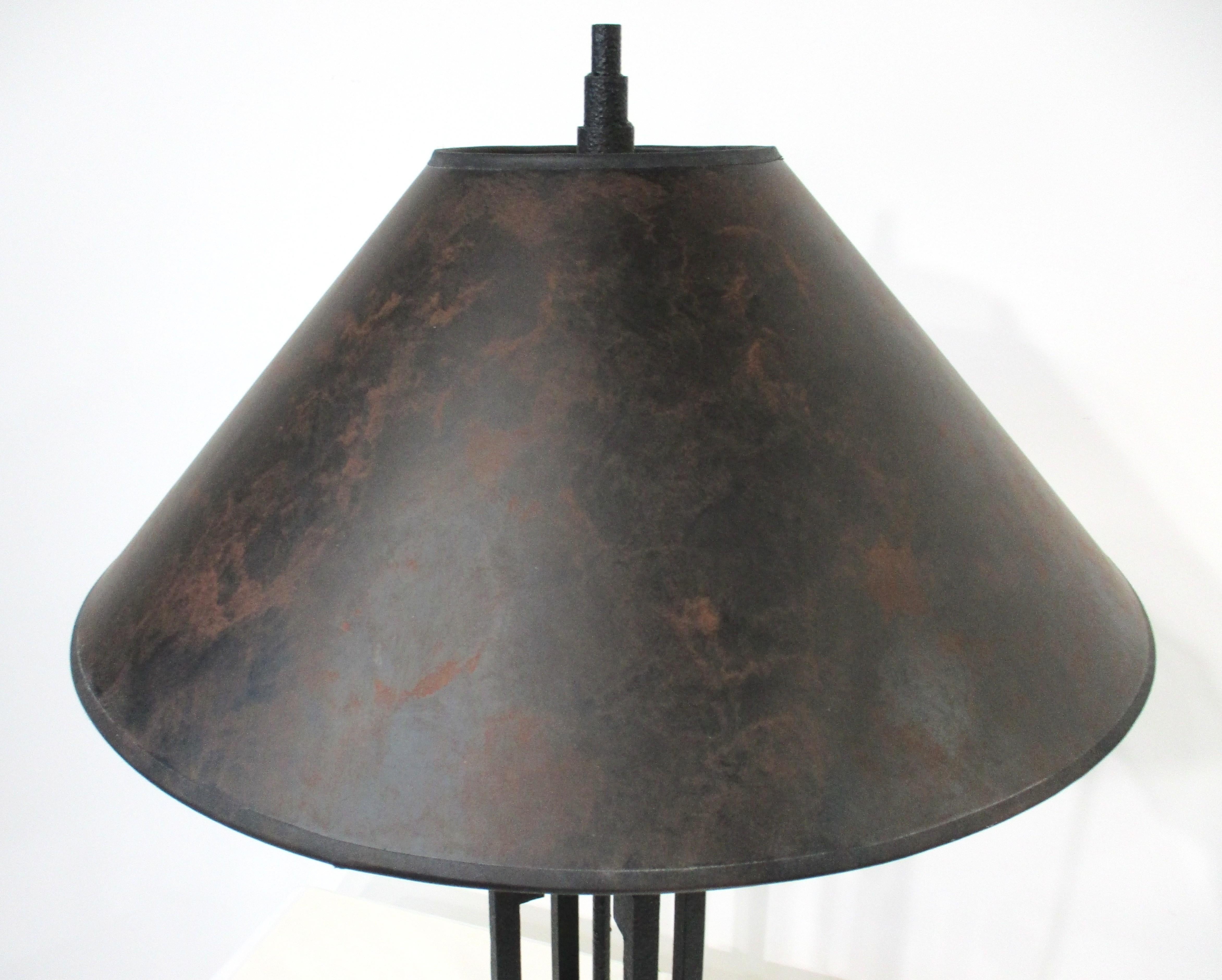 Stiffel Skyscraper Iron Table Lamp For Sale 1