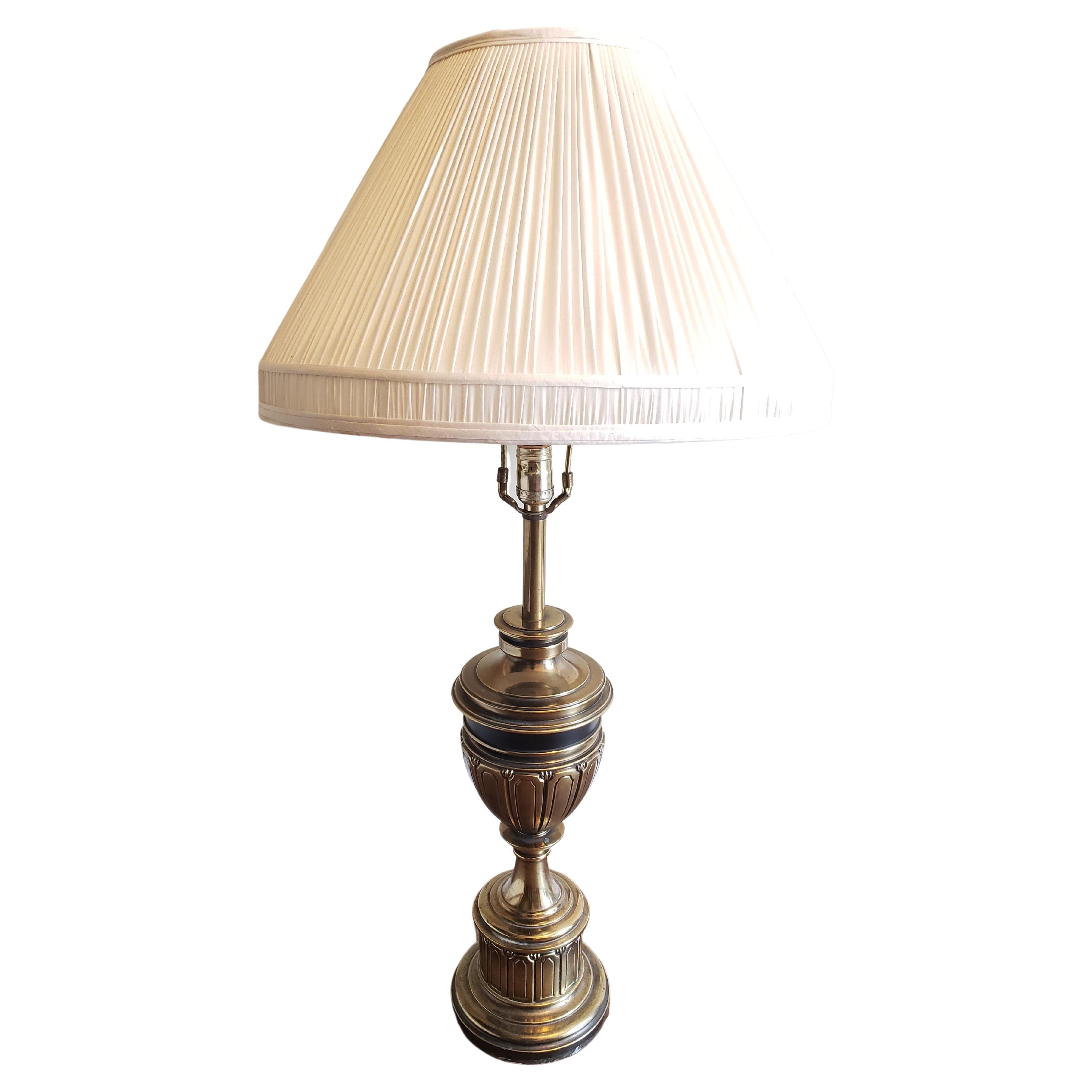 20th Century Stiffel Solid Brass Trophy Table Lamp, circa 1960s For Sale