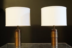 Stig Blomberg Bronze-Tischlampen, Schweden, 1970