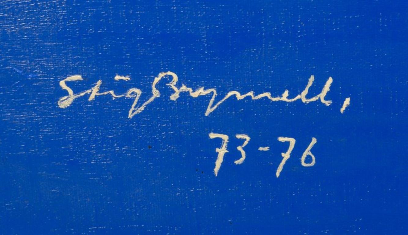 Stig Brymmel, schwedischer Künstler. Öl auf Leinwand. „Nr. 1 Gelbes Grand Piano“ im Angebot 1