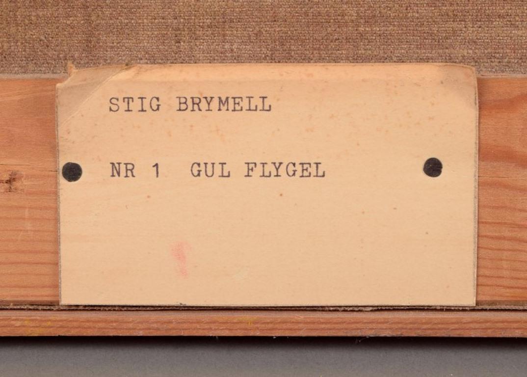 Stig Brymmel, schwedischer Künstler. Öl auf Leinwand. „Nr. 1 Gelbes Grand Piano“ im Angebot 3