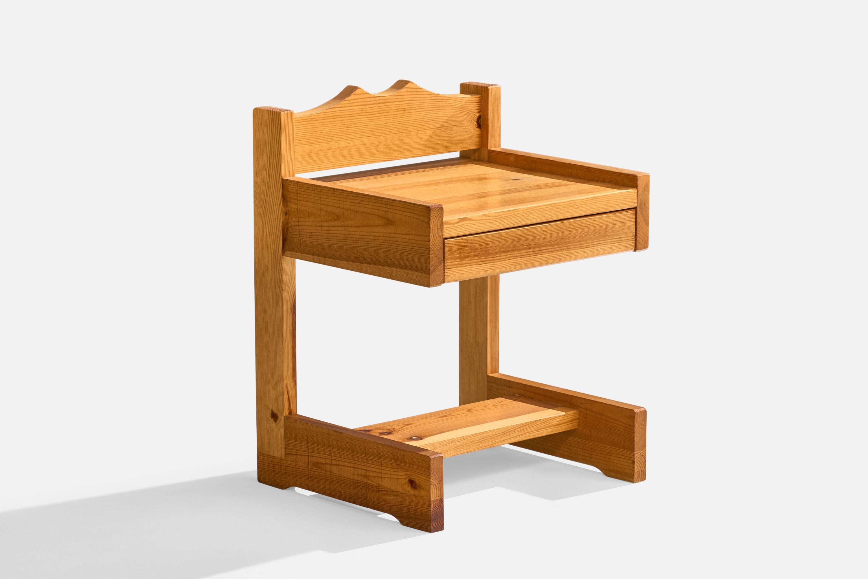 Late 20th Century Stig Höglund, Nightstands, Pine, Sweden, 1970s