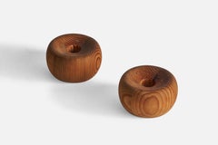 Stig Johnsson, Candelsticks, Pine, Sweden, 1970s