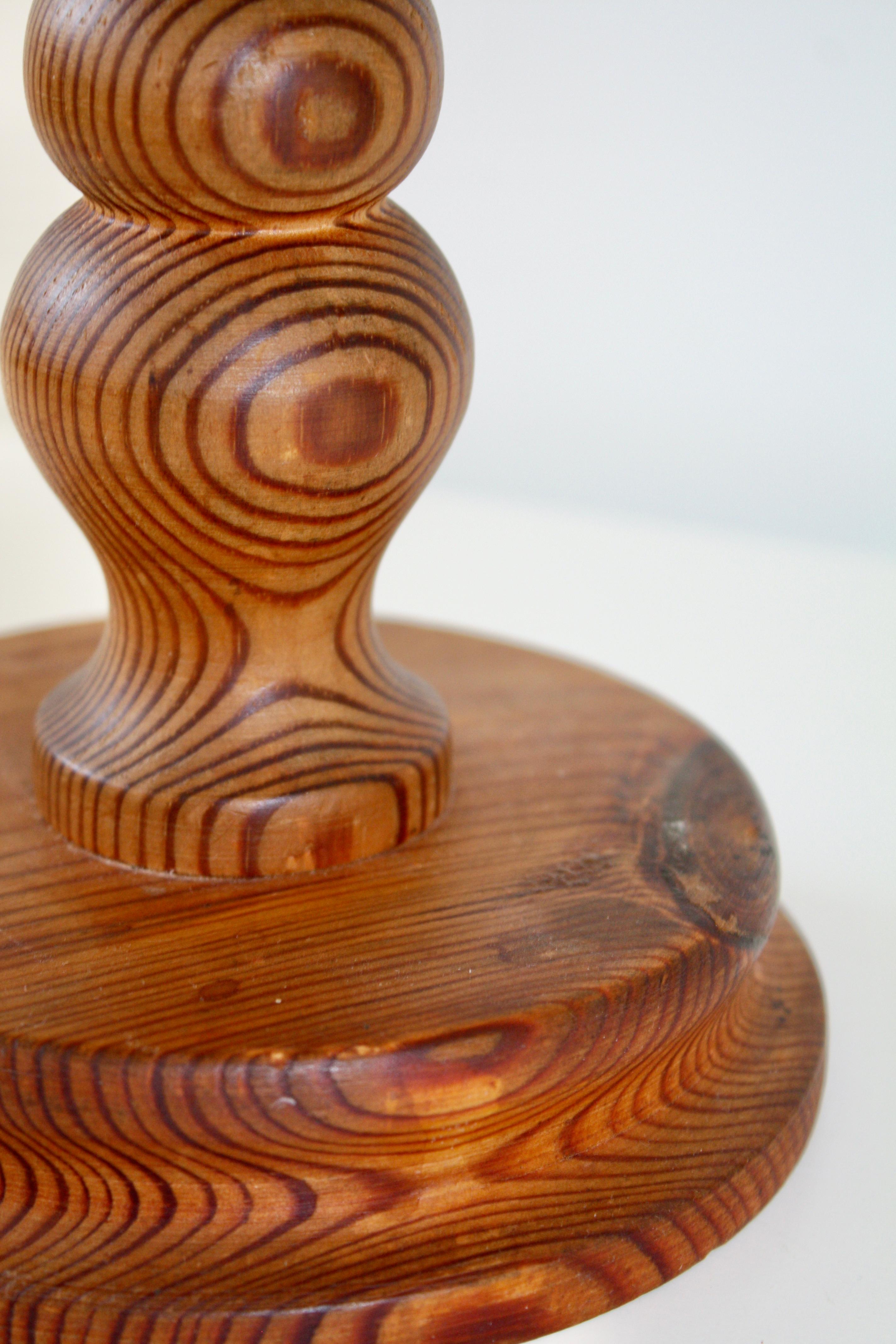 Stig Johnsson, Smålandsslöjd, 1960 Candelabro a cinque bracci in Wood svedese in vendita 4