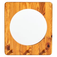 Stig Johnsson, Wall Mirror, Pine, Sweden, 1970s