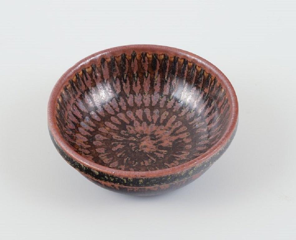 Swedish Stig Lindberg for Gustavsberg Studio, Miniature Ceramic Bowl For Sale