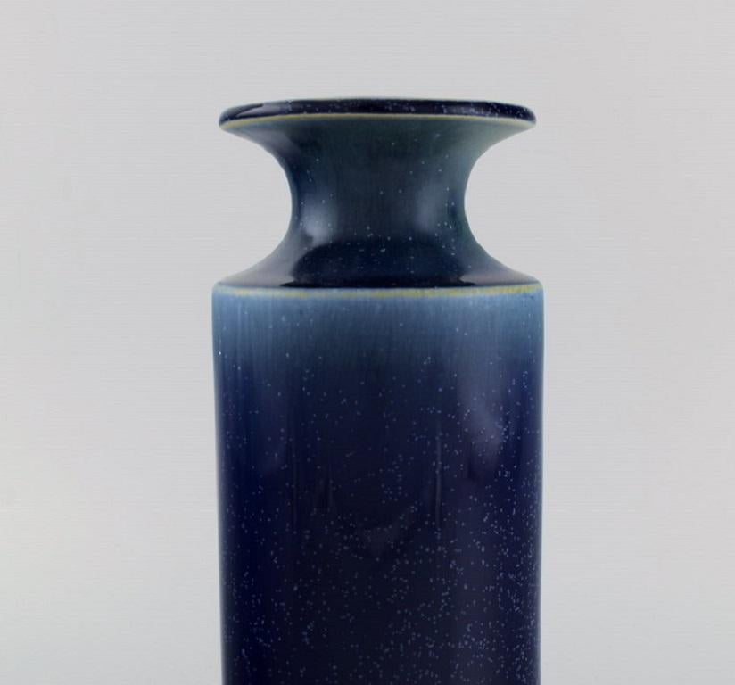 Swedish Stig Lindberg '1916-1982' for Gustavsberg, Vase in Glazed Ceramics, Mid-20th C. For Sale