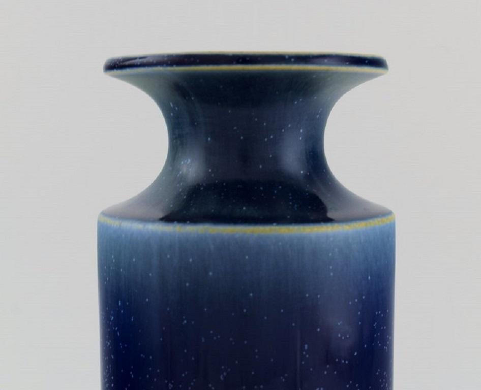 20th Century Stig Lindberg '1916-1982' for Gustavsberg, Vase in Glazed Ceramics, Mid-20th C. For Sale