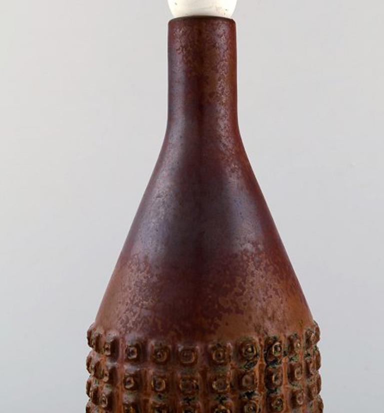 Scandinavian Modern Stig Lindberg, Gustavsberg Studio Hand, Large Ceramic Lamp, 1960s For Sale