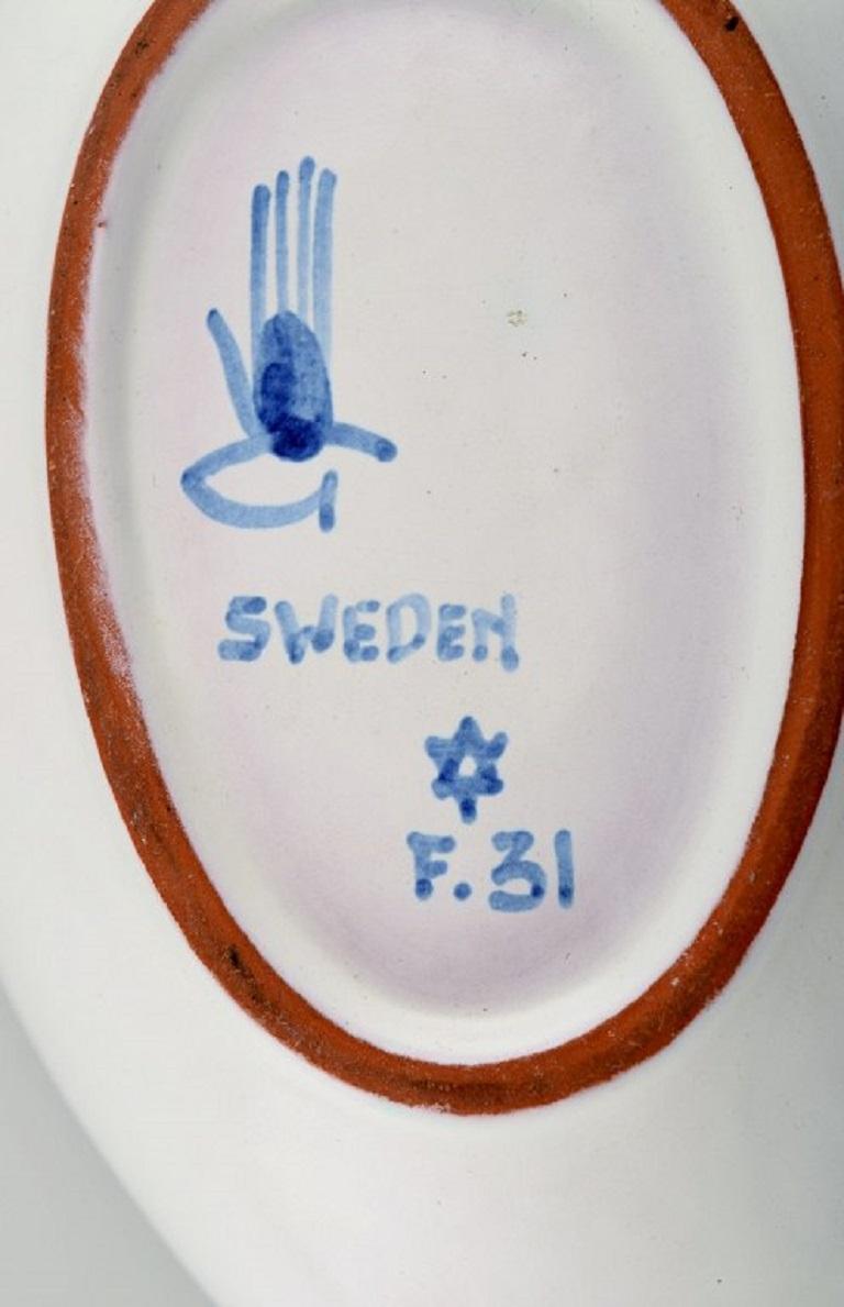 Stig Lindberg for Gustavsberg Studio, Bowl in Hand-Painted Stoneware For Sale 1