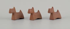Stig Lindberg, Three "Scotty" Dogs in Stoneware for Gustavsberg
