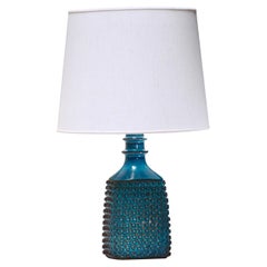 Stig Lindberg Big Blue Table Lamp, Sweden, circa 1960
