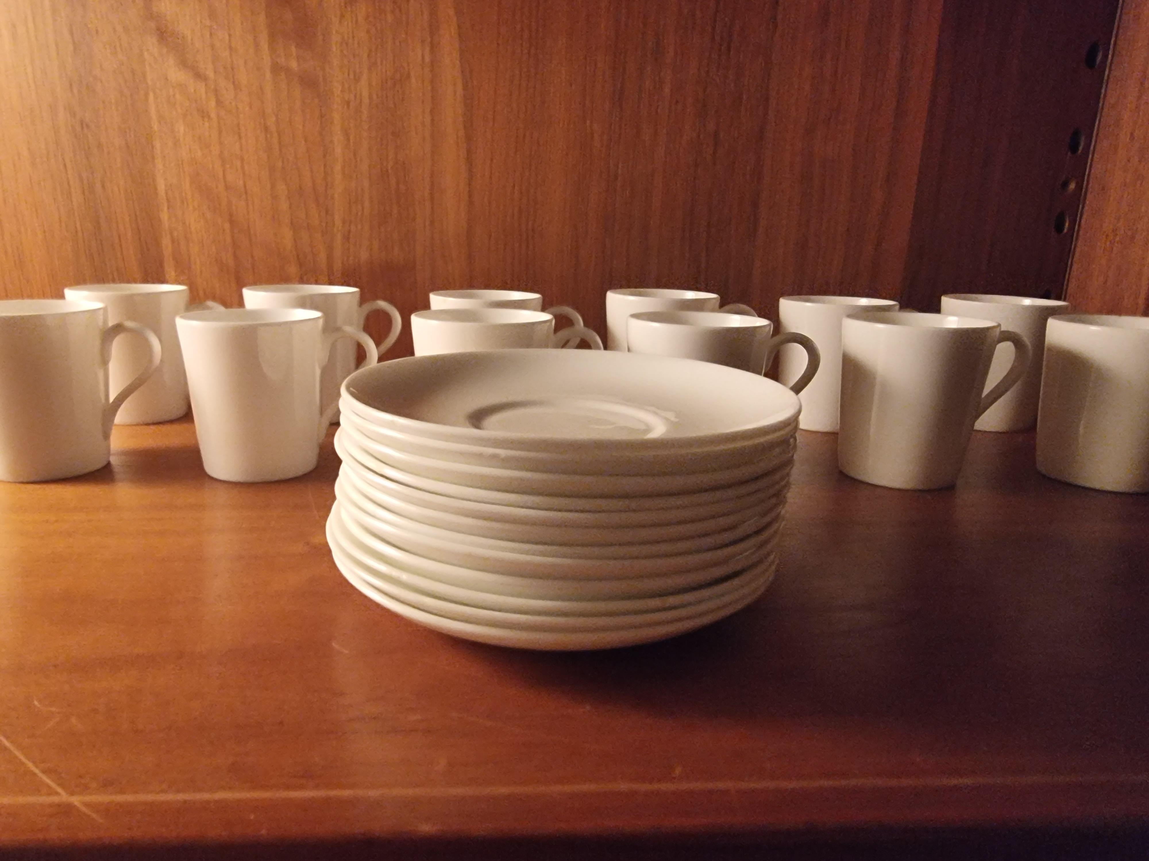 Stig Lindberg, Bone porcelain 10 Espresso cups  Gustavsberg, Scandinavian Modern For Sale 8