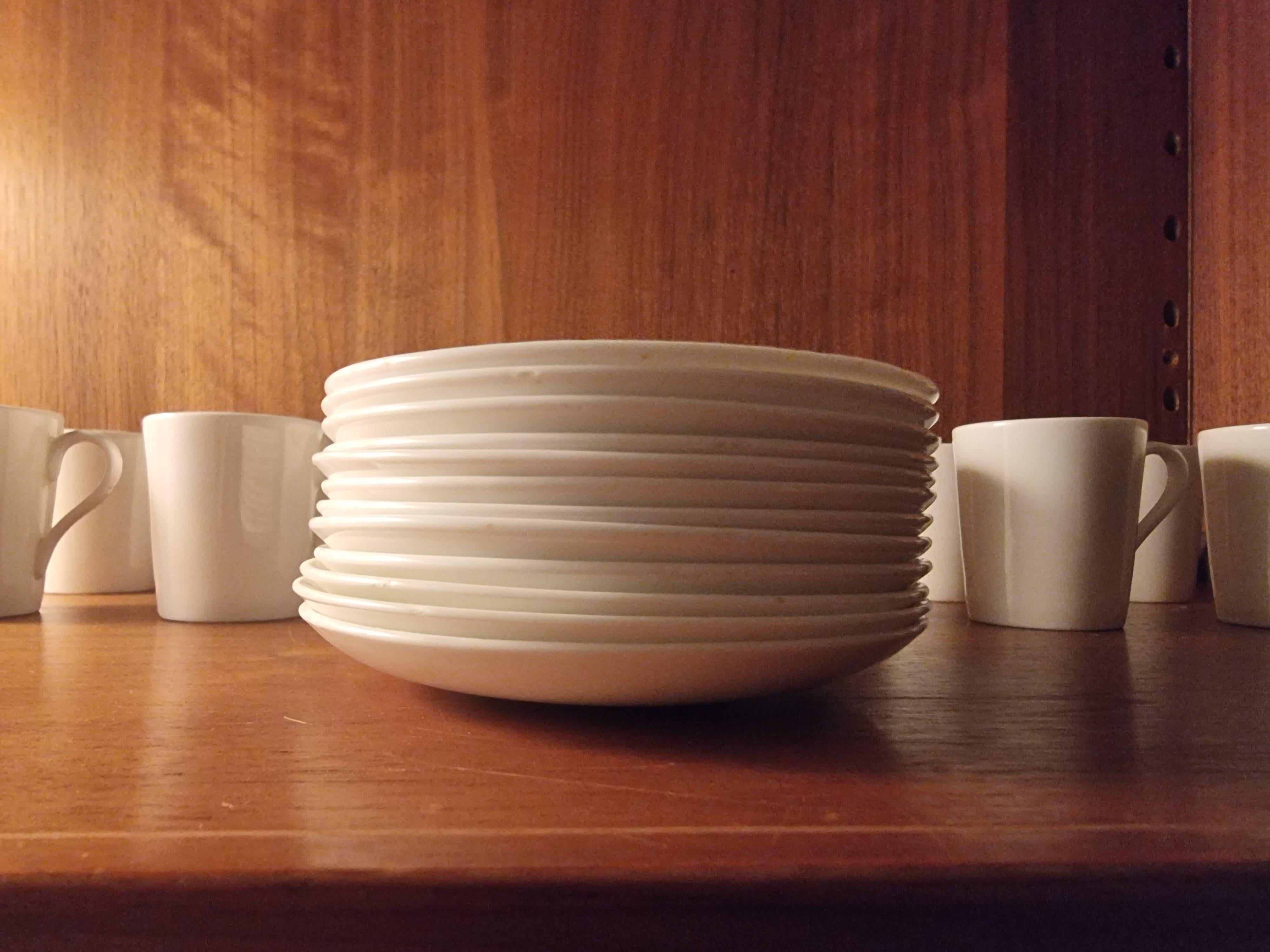 Stig Lindberg, Bone porcelain 10 Espresso cups  Gustavsberg, Scandinavian Modern For Sale 9