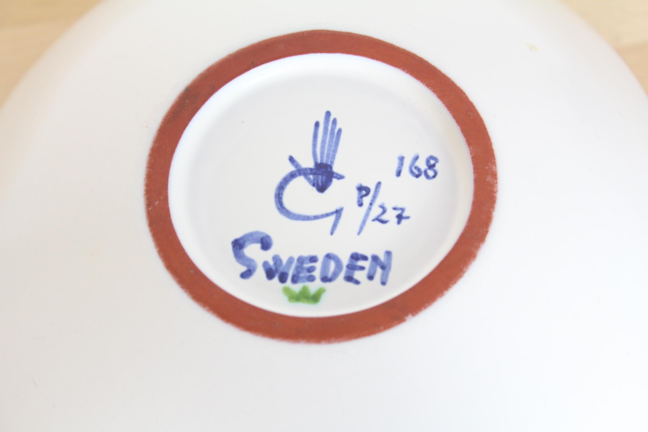 Céramique Bol Stig Lindberg pour Gustavsberg, Suède  en vente