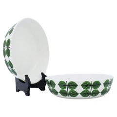 Stig Lindberg Breakfast Bowls, Porcelain, Berså Pattern, 1950s