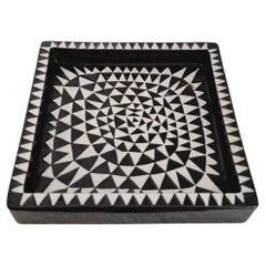 Stig Lindberg, Ceramic Tray/Ashtray Domino, Gustavsberg, Scandinavian Modern
