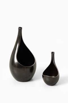 Stig Lindberg ceramic vase model Pungo by Gustavsberg in Sweden