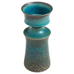 Stig Lindberg Ceramic Vase Produced by Gustavsberg in Sweden