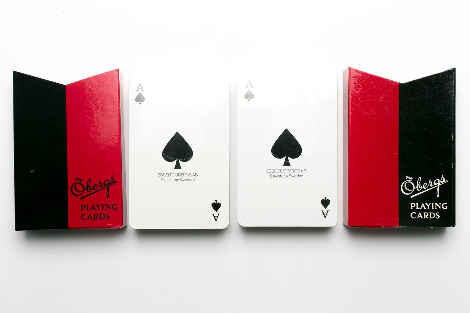 Milieu du XXe siècle Stig Lindberg / « COMEDIA » PLAYNG CARDS Set / AB J.O. OBERG & SON  / 1958 en vente