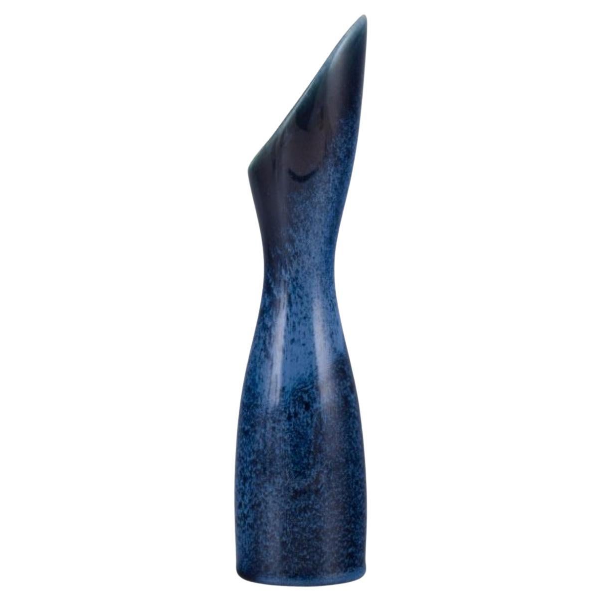 Stig Lindberg for Gustavsberg. "Azur" ceramic vase, ca 1970 For Sale