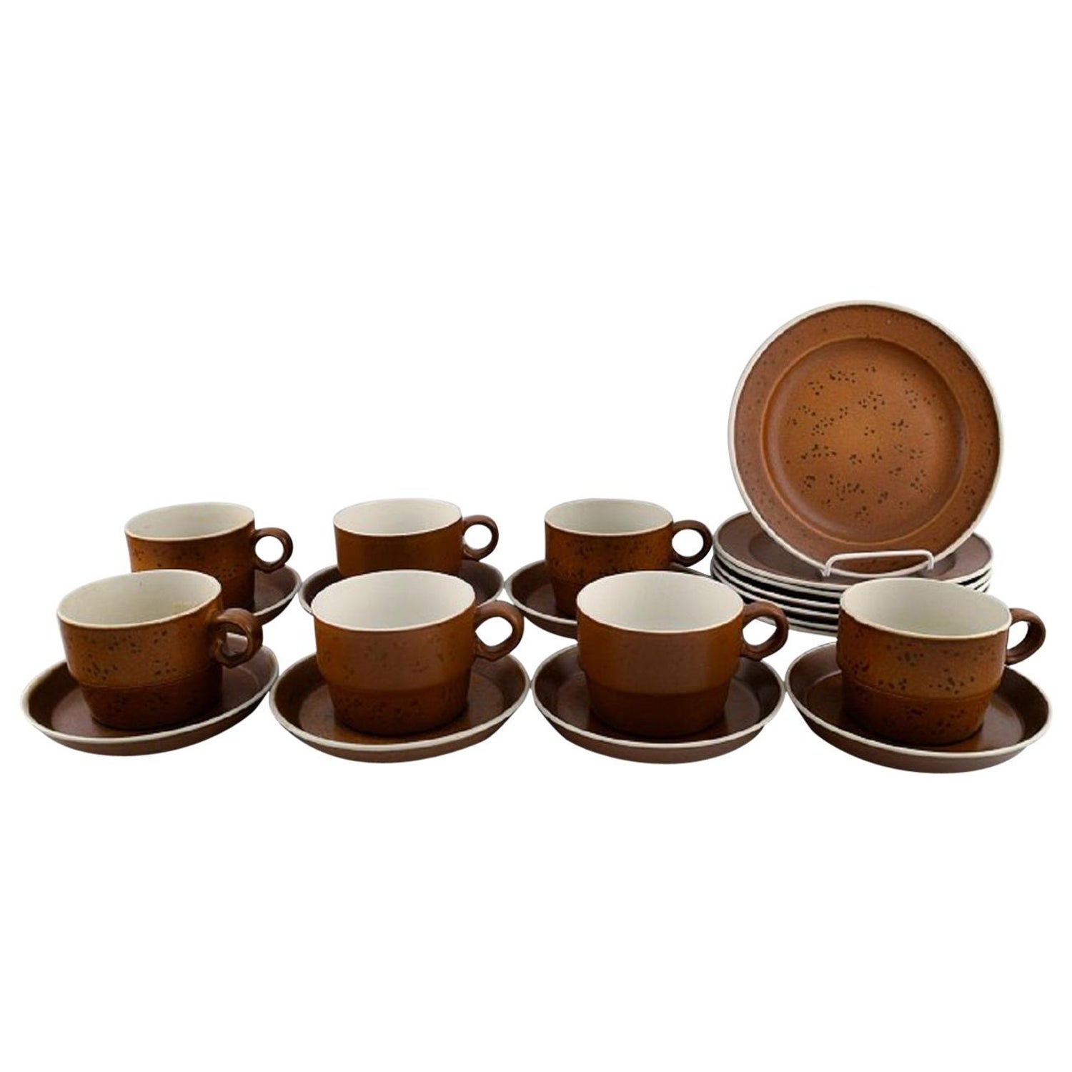 Stig Lindberg for Gustavsberg, Coq Coffee Service for Seven People, 1960's  For Sale at 1stDibs