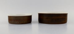 Stig Lindberg for Gustavsberg, Four Coq Bowls / Dishes in Glazed Stoneware