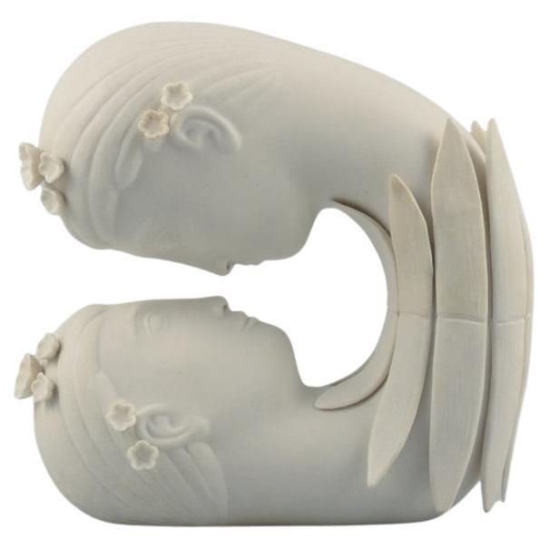 Stig Lindberg for Gustavsberg. Porcelain sculpture. "Narcissus", Parian 6 series