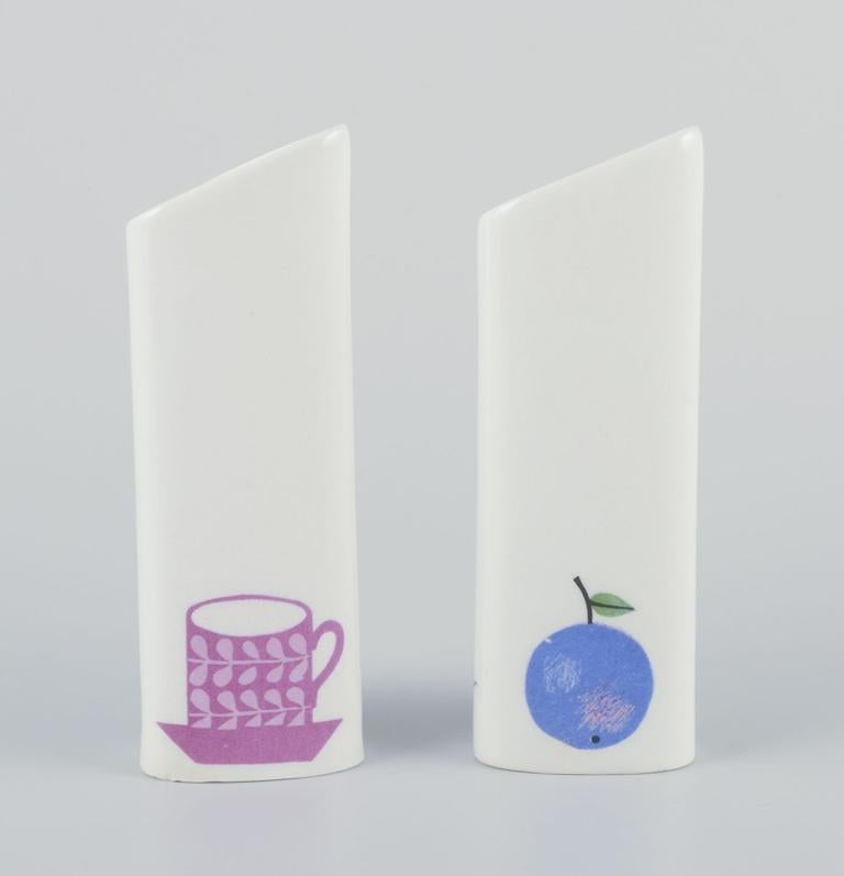 Mid-20th Century Stig Lindberg for Gustavsberg. ‘Pynta’ salt and pepper set and jug, ca. 1960s For Sale