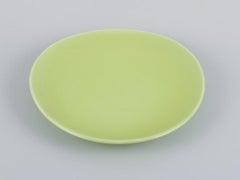 Stig Lindberg for Gustavsberg. Set of six "Colorado" porcelain plates in green