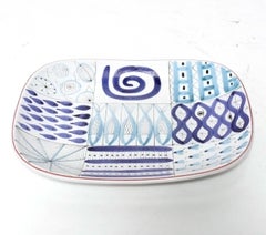 Stig Lindberg for Gustavsberg Studio Danish Modern Pottery Platter