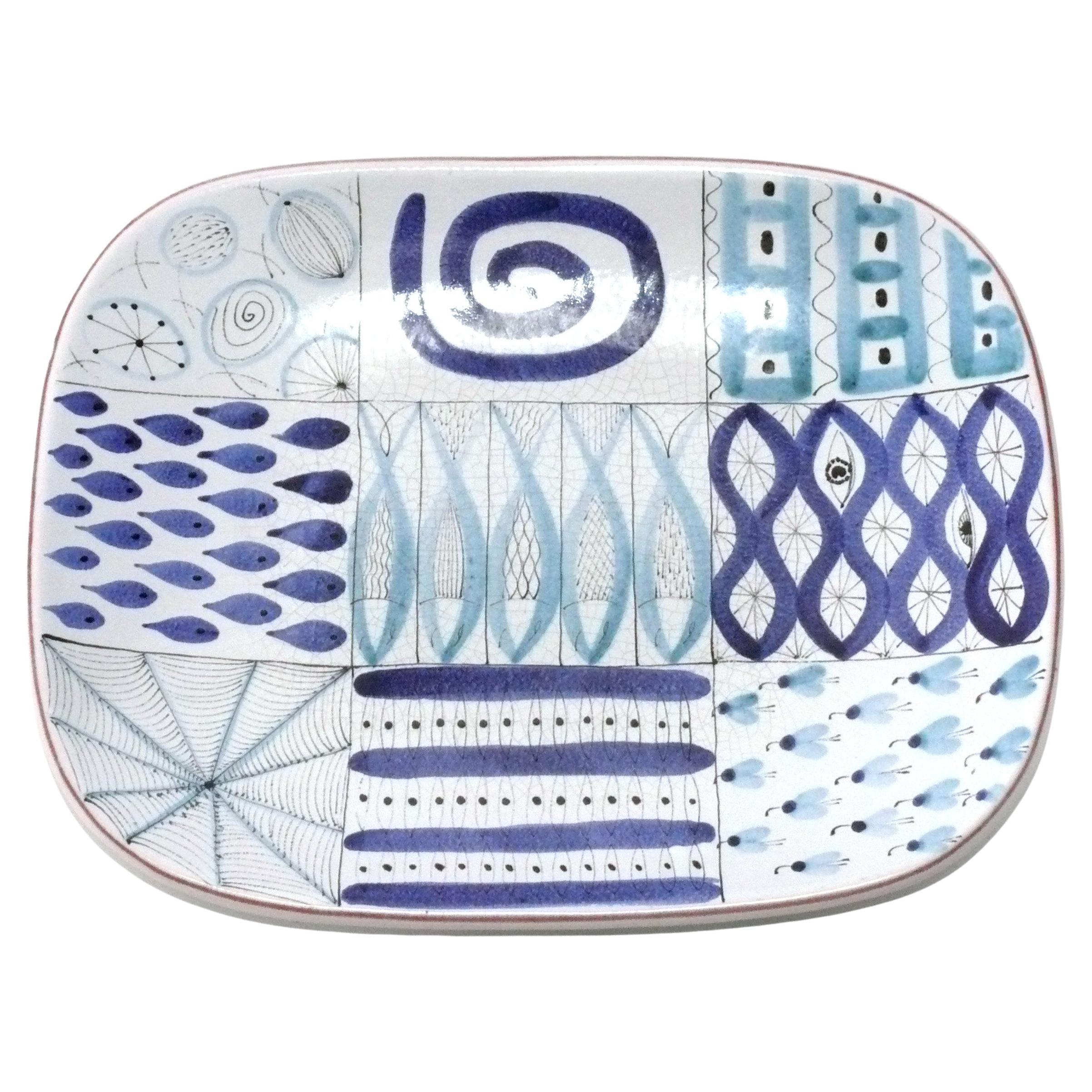 Stig Lindberg for Gustavsberg Studio Danish Modern Pottery Platter