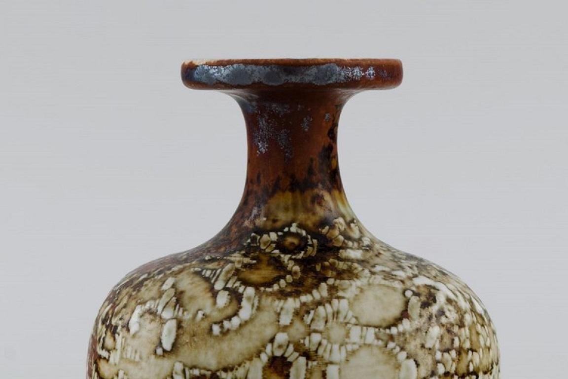 Vernissé Vase en céramique émaillée Stig Lindberg pour Gustavsberg Studio en vente