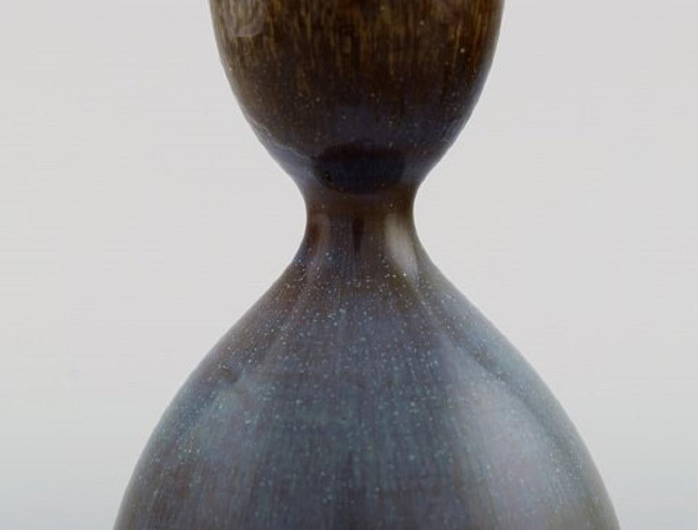 Stig Lindberg for Gustavsberg Studiohand, Vase in Glazed Ceramics In Good Condition In Copenhagen, DK