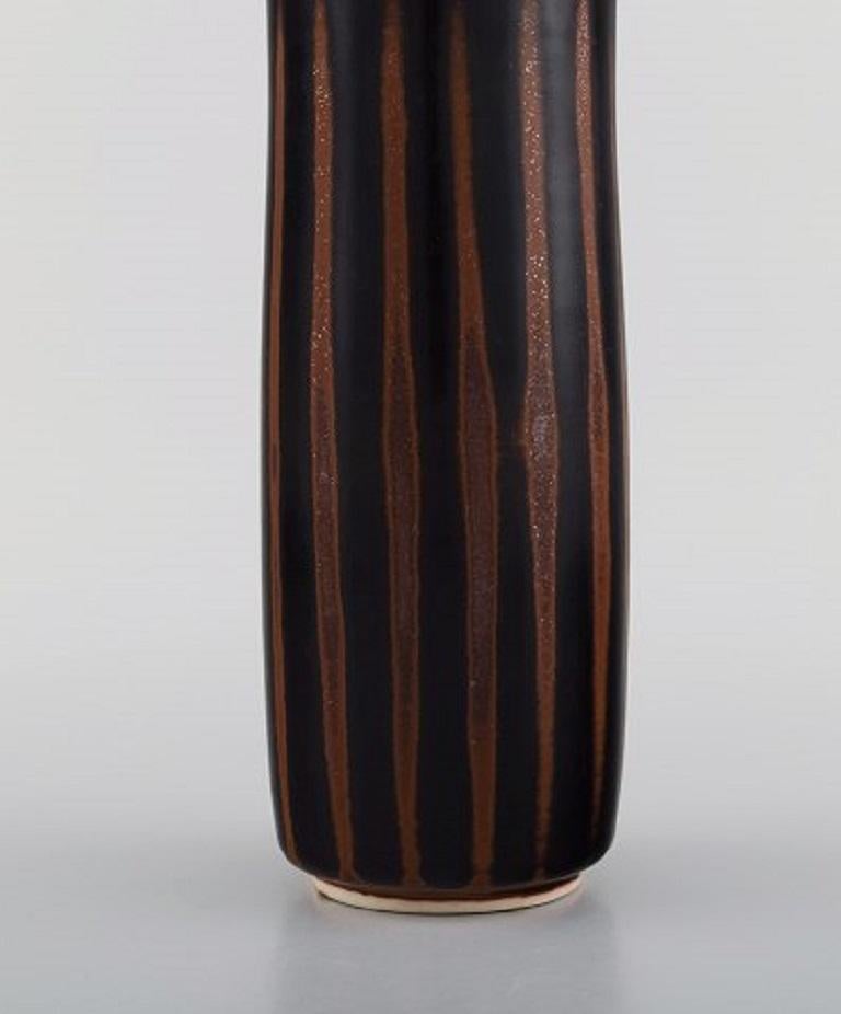 Stig Lindberg for Gustavsberg Studio, Vase in Glazed Ceramics, Mid-20th C In Excellent Condition For Sale In Copenhagen, DK