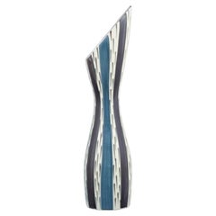 Stig Lindberg for Gustavsberg, Sweden. Anniversary vase in ceramic with stripes