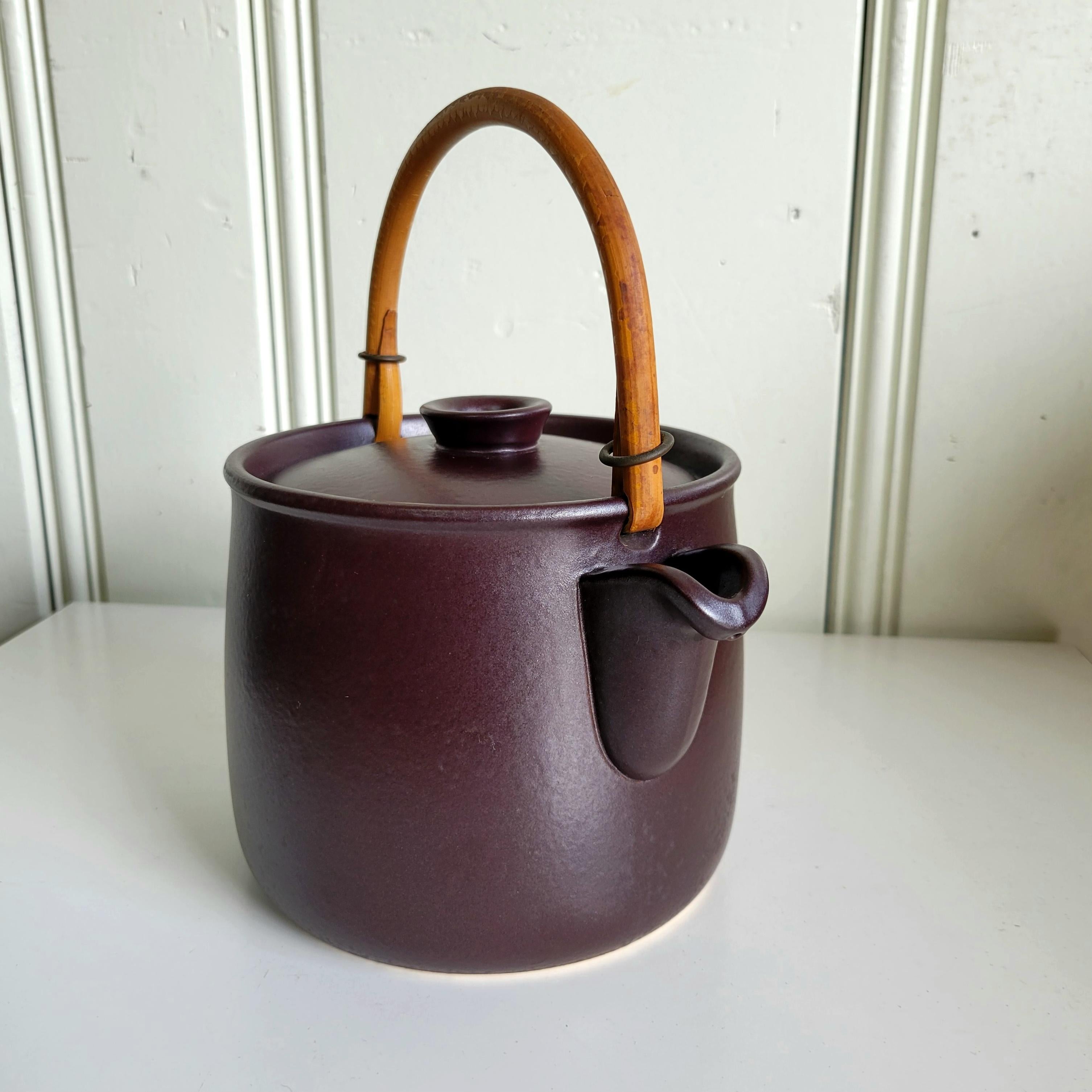 Scandinavian Modern Stig Lindberg for Gustavsberg 'Terma' Teapot For Sale