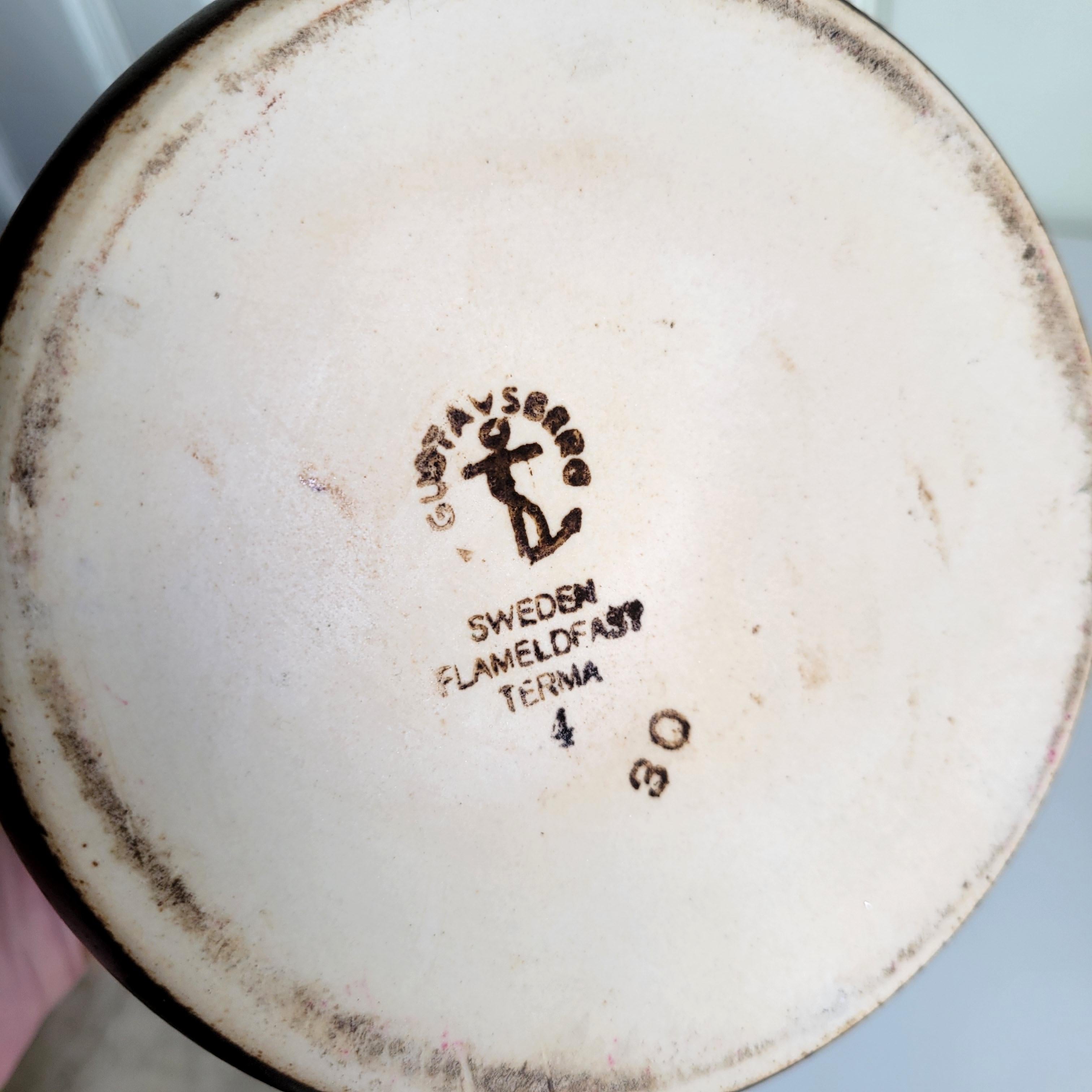 Ceramic Stig Lindberg for Gustavsberg 'Terma' Teapot For Sale