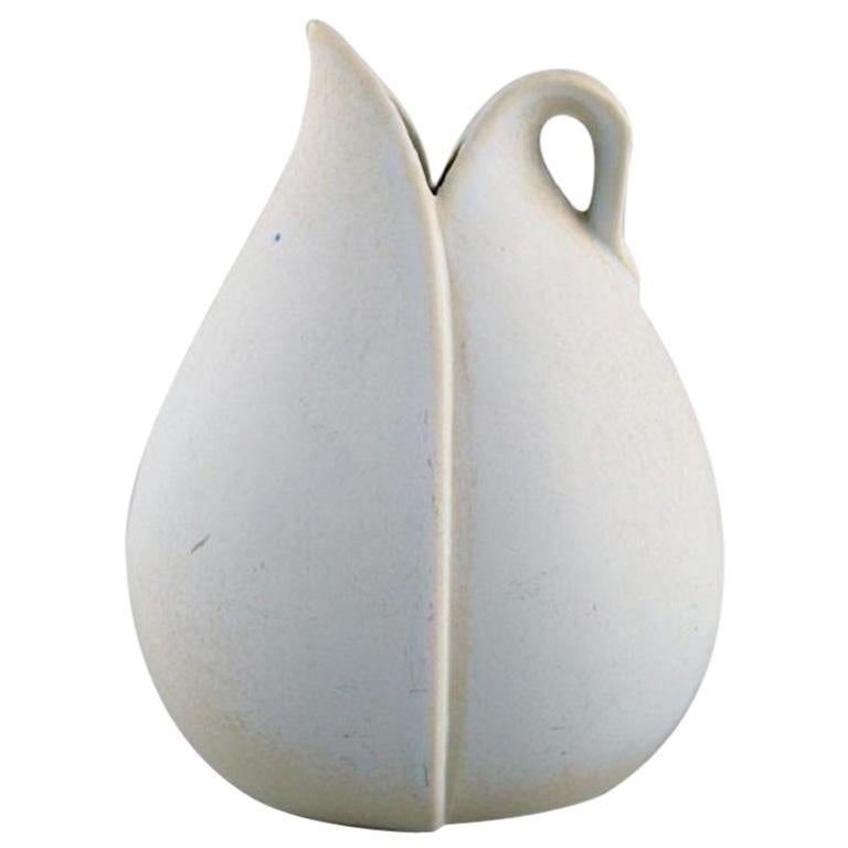Stig Lindberg for Gustavsberg, Vase with Handle in Glazed Ceramic, 1950s-1960s