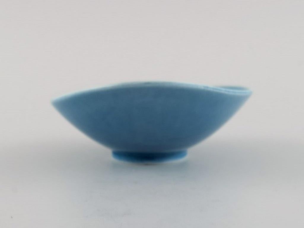 Stig Lindberg for Rörstrand, Three Rare Bowls in Glazed Ceramics In Excellent Condition For Sale In Copenhagen, DK
